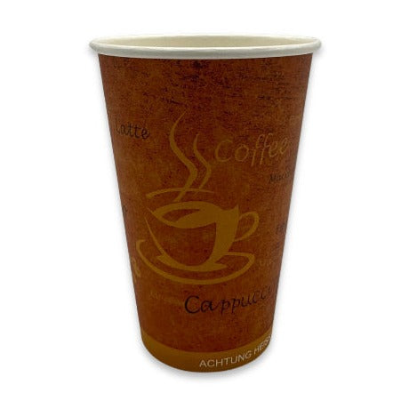 Kaffeetassenkarton PE 12oz SLIM 300CC Espresso Gold, 1.000 Stück